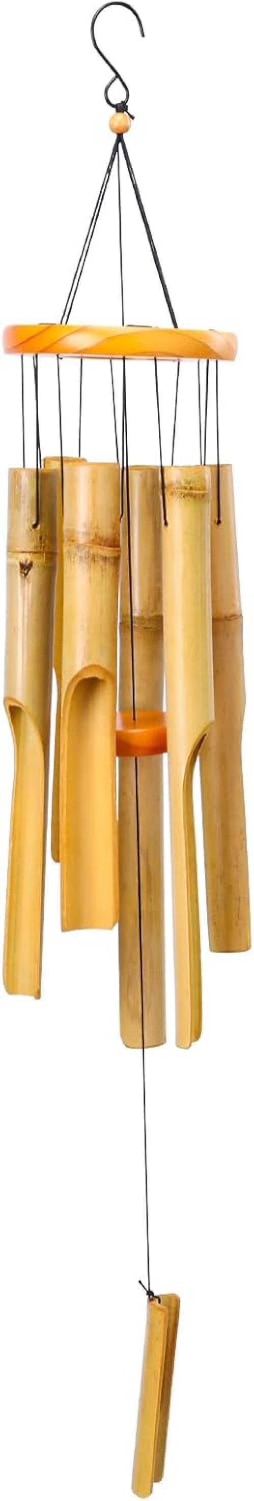 MUMTOP Bamboo Wind Chimes for Outside-Wooden Wind Chime – 31 Inch Bamboo Chimes for Outdoors,Patio,Garden,Yard,Home,Tree Decor